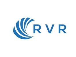 rvr brief logo ontwerp Aan wit achtergrond. rvr creatief cirkel brief logo concept. rvr brief ontwerp. vector