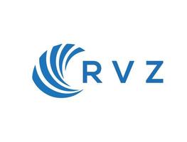 rvz brief logo ontwerp Aan wit achtergrond. rvz creatief cirkel brief logo concept. rvz brief ontwerp. vector