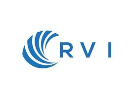 rvi brief logo ontwerp Aan wit achtergrond. rvi creatief cirkel brief logo concept. rvi brief ontwerp. vector