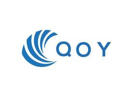 qoy brief logo ontwerp Aan wit achtergrond. qoy creatief cirkel brief logo concept. qoy brief ontwerp. vector