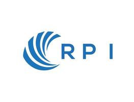 rpi brief logo ontwerp Aan wit achtergrond. rpi creatief cirkel brief logo concept. rpi brief ontwerp. vector