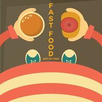 fastfood poster vector kunst