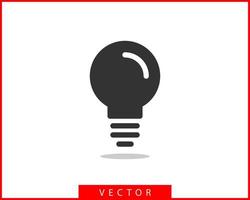 licht lamp icoon vector. gloeilamp idee logo concept. lamp elektriciteit pictogrammen web ontwerp element. LED lichten geïsoleerd silhouet. vector