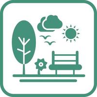 park vector pictogram