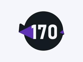 170 aantal logo icoon ontwerp vector afbeelding. aantal logo icoon ontwerp vector beeld