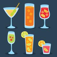 leuke cocktail menu vector