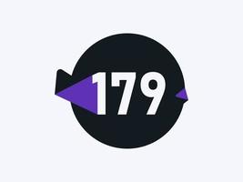 179 aantal logo icoon ontwerp vector afbeelding. aantal logo icoon ontwerp vector beeld