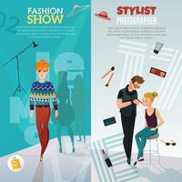 modeshow verticale banners vector