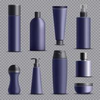 mannen cosmetica realistische set vector