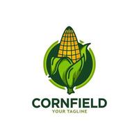 landbouw logo sjabloon ontwerp. maïs icoon, teken of symbool. boerderij. vector vlak ontwerp