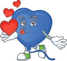 blauw liefde ballon 63 vector