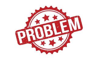 probleem rubber stempel. rood probleem rubber grunge postzegel zegel vector illustratie - vector