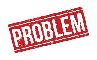 probleem rubber stempel. rood probleem rubber grunge postzegel zegel vector illustratie - vector