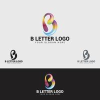 b briefsjabloon logo ontwerp vector