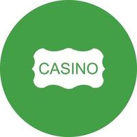 casino teken vector icoon