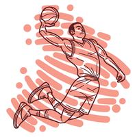 Slam Dunk Illustratie vector