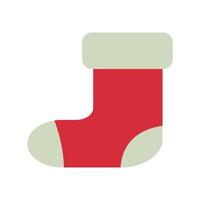 happy merry christmas stocking flat stijlicoon vector