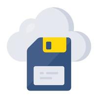 vectorontwerp van clouddiskette vector