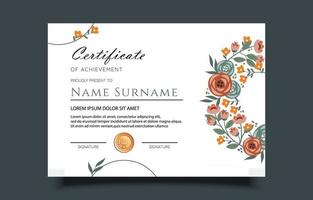 creatieve certificaatsjabloon vector