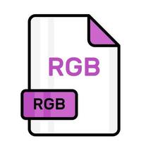 een verbazingwekkend vector icoon van rgb het dossier, bewerkbare ontwerp
