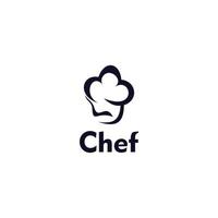 chef hoed vlak icoon logo vector