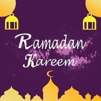 Ramadan kareem poster achtergrond vector illustratie ontwerp groet kaart. sociaal media post sjabloon Ramadhan mubarak. gelukkig heilig Ramadan. de maand van vastend voor moslims