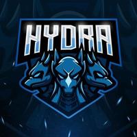 hydra mascotte esport logo-ontwerp vector