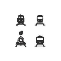 trein logo concept icoon illustratie vector
