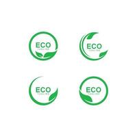 eco boom blad logo sjabloon vector