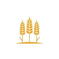 landbouw tarwe logo sjabloon vector icoon