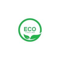 eco boom blad logo sjabloon vector