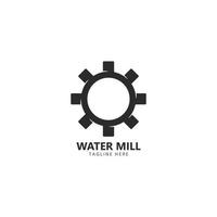 water molen logo vector icoon concept illustratie