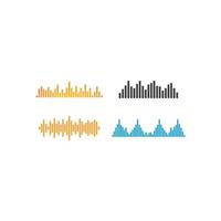 geluidsgolven vector illustratie ontwerp