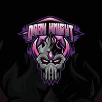donker ridder vector mascotte logo
