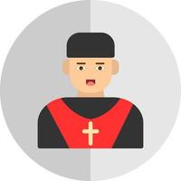 priester vector icoon ontwerp