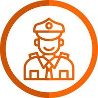 politieagent vector icoon ontwerp