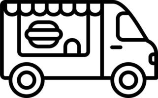 voedsel vrachtwagen vector pictogram