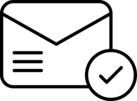 e-mail afgeleverd vector icoon