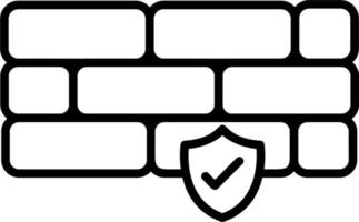 firewall vector pictogram