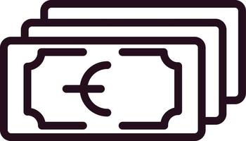 contant geld vector pictogram