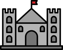 kasteel vector pictogram