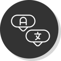 vertalen vector icoon ontwerp