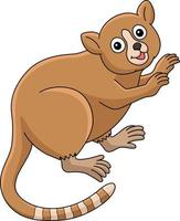 muis lemur dier tekenfilm gekleurde clip art vector