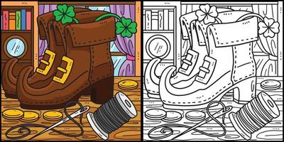 st. patricks dag elf van Ierse folklore schoenen illustratie vector