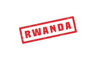 rwanda postzegel rubber met grunge stijl Aan wit achtergrond vector