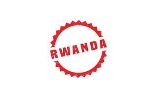 rwanda postzegel rubber met grunge stijl Aan wit achtergrond vector