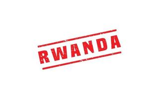 rwanda postzegel rubber met grunge stijl Aan wit achtergrond vector