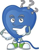 blauw liefde ballon 63 vector