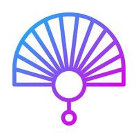 ventilator icoon helling Purper stijl Chinese nieuw jaar illustratie vector perfect.