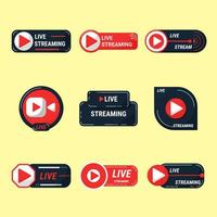 leven stroom youtube logo Aan lucht icoon insigne vector